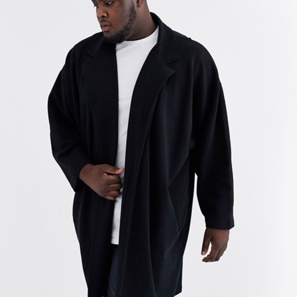 Mens Black Duster Sweater
